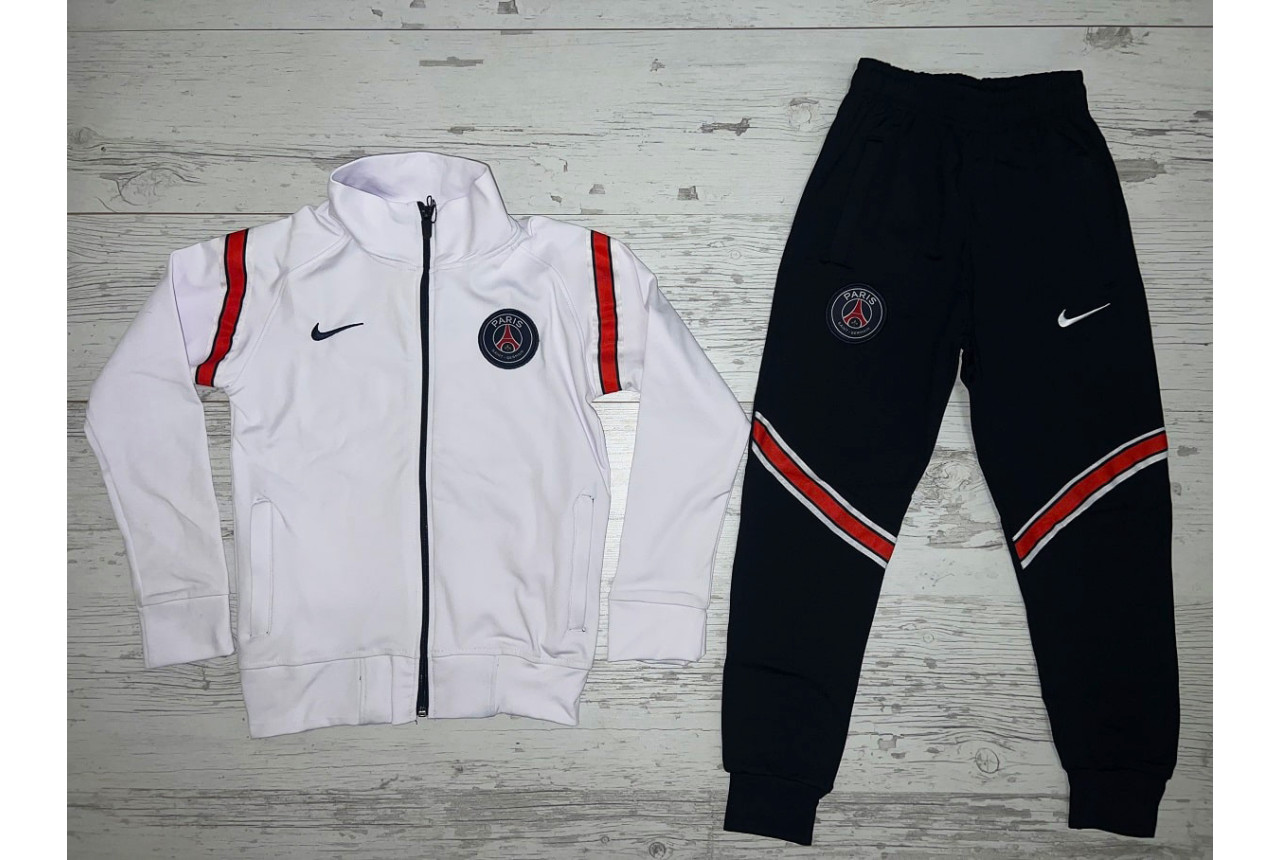 Детски футболен екип Paris Saint Germain бяло с черно